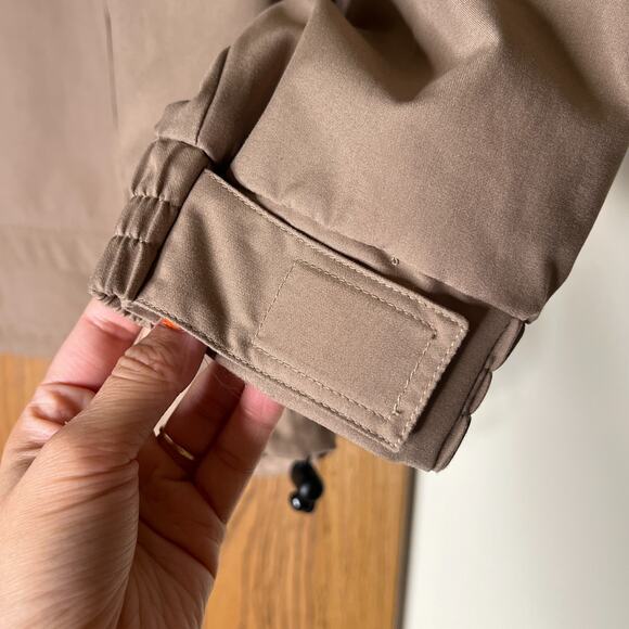 Vtg 90s Lee Mens Anorak Windbreaker Jacket Tan Green Gorpcore Outdoor Cabincore - Picture 2 of 12